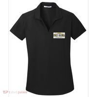 Pau Hana Hawaii License Plate Women's Dry Zone Grid Polo thumb 0