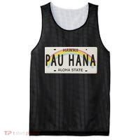 Pau Hana Hawaii License Plate Mesh Reversible Basketball Jersey Tank thumb 0