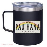 Pau Hana Hawaii License Plate 12oz Stainless Steel Coffee Mug thumb 2