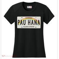 Pau Hana Hawaii License Plate Women's Cooling Performance Crew T-Shirt thumb 0