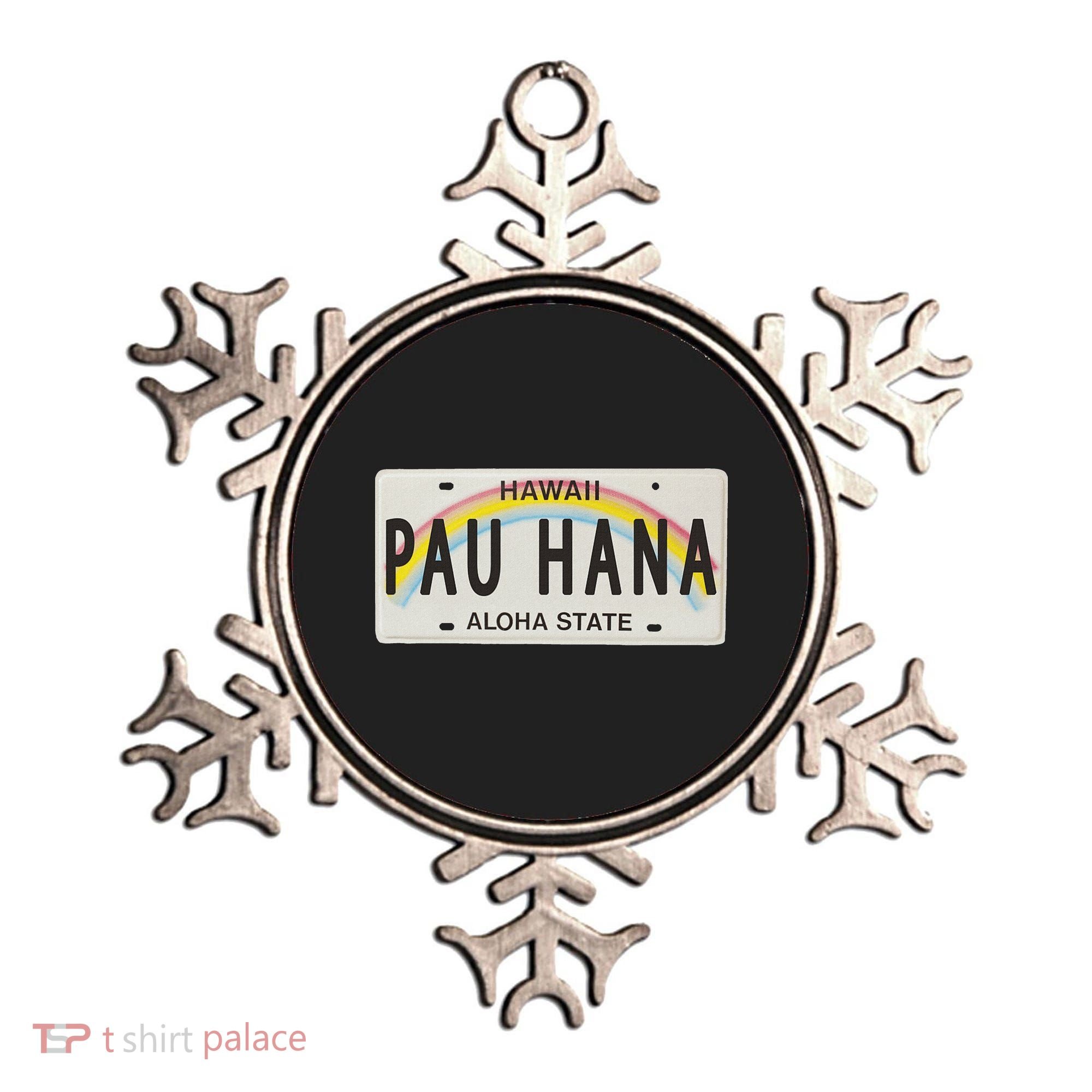 Pau Hana Hawaii License Plate Ornament