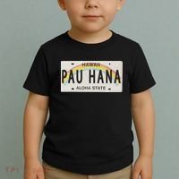 Pau Hana Hawaii License Plate Toddler T-Shirt thumb 2