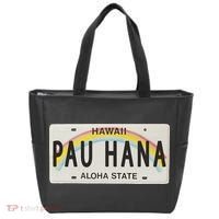 Pau Hana Hawaii License Plate Tote Bag thumb 0
