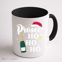 Prosec Ho Ho Ho Funny Presecco Christmas Vacation Meaningful Gift Coffee Mug thumb 1
