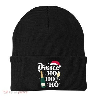 Prosec Ho Ho Ho Funny Presecco Christmas Vacation Meaningful Gift Beanie