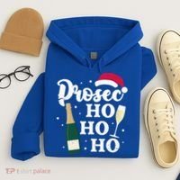 Prosec Ho Ho Ho Funny Presecco Christmas Vacation Meaningful Gift Hoodie thumb 4