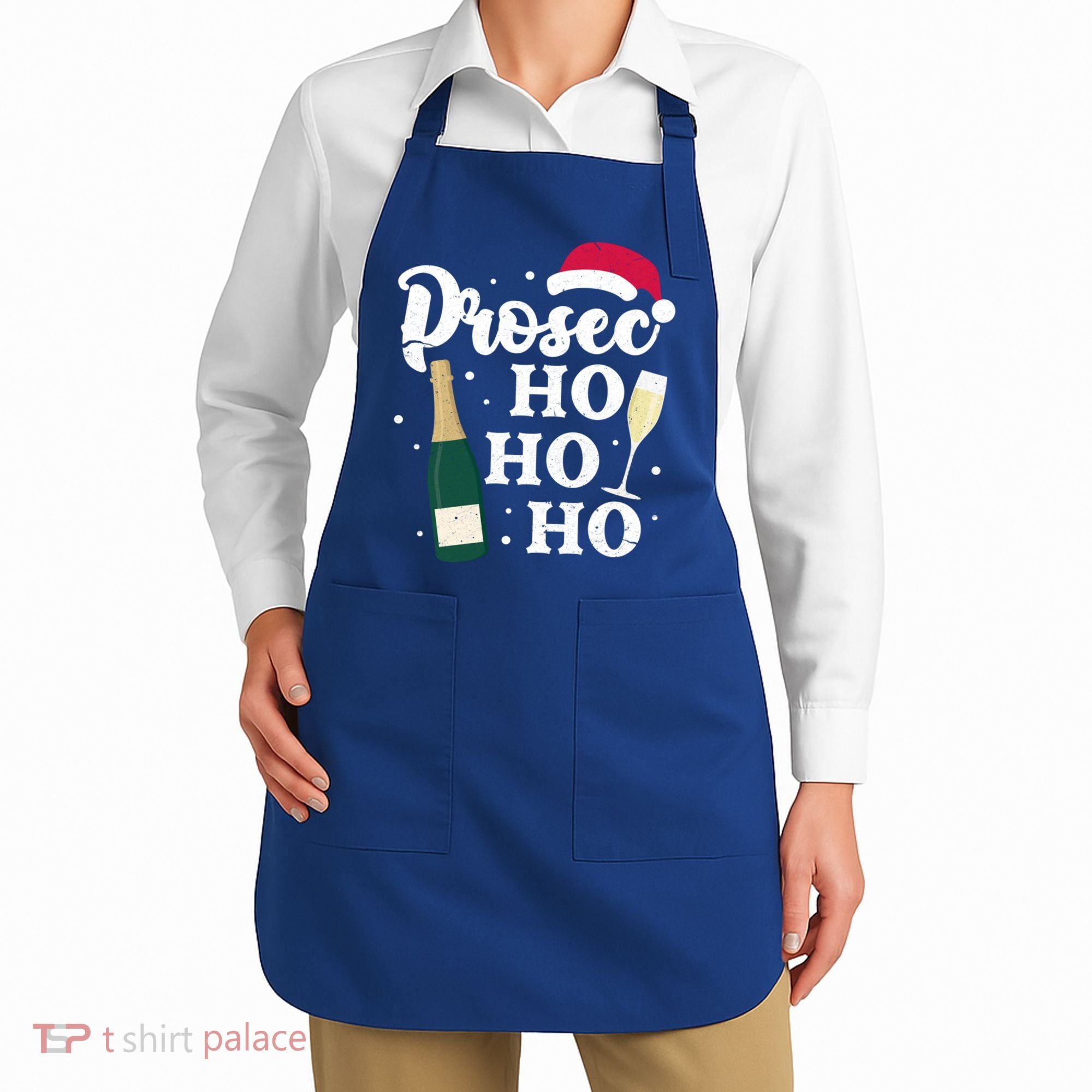 Prosec Ho Ho Ho Funny Presecco Christmas Vacation Meaningful Gift Apron