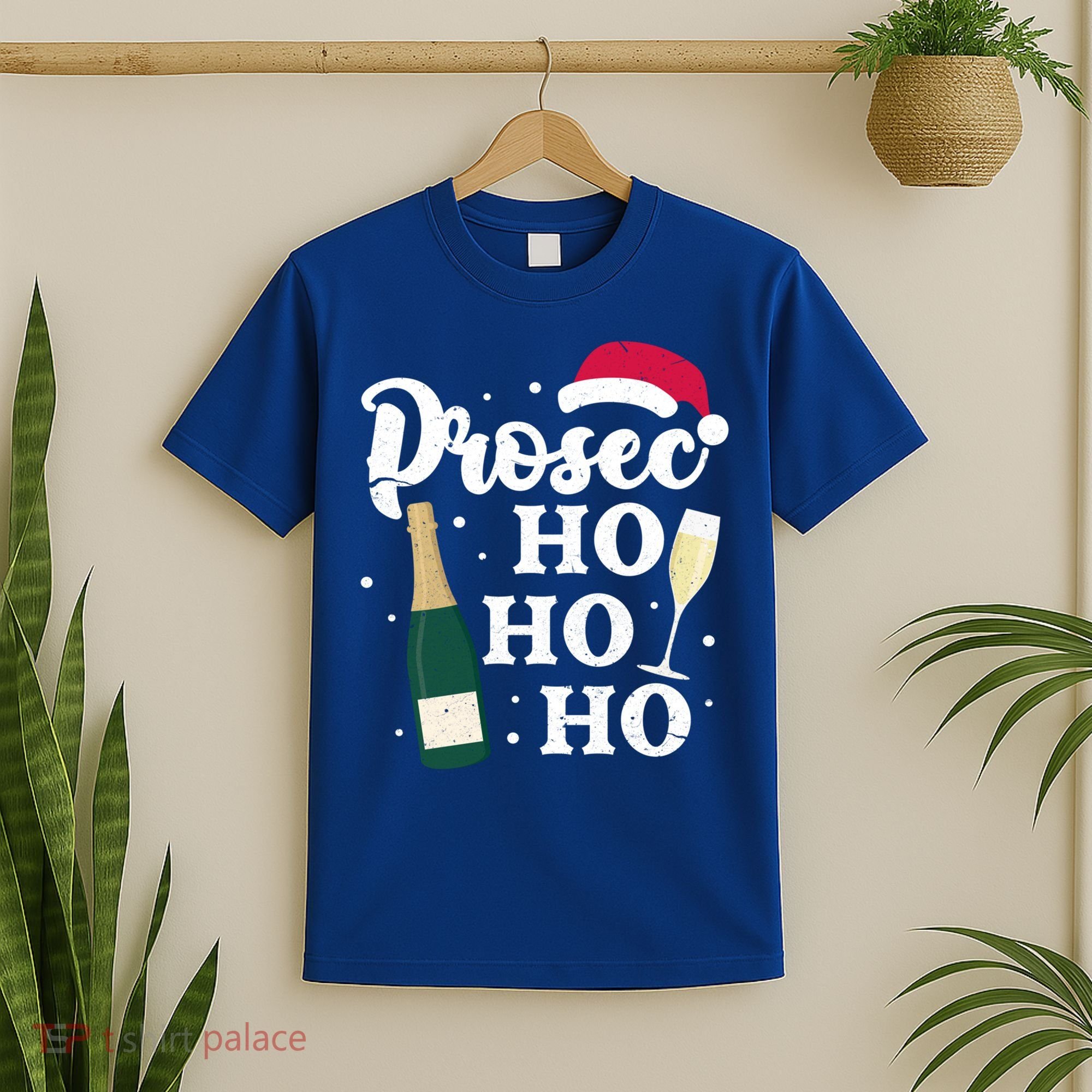 Prosec Ho Ho Ho Funny Presecco Christmas Vacation Meaningful Gift T-Shirt
