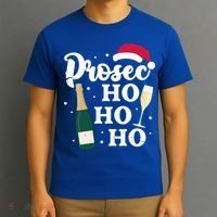 Prosec Ho Ho Ho Funny Presecco Christmas Vacation Meaningful Gift T-Shirt thumb 3
