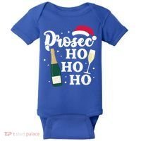 Prosec Ho Ho Ho Funny Presecco Christmas Vacation Meaningful Gift Baby Bodysuit thumb 0