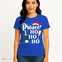 Prosec Ho Ho Ho Funny Presecco Christmas Vacation Meaningful Gift Women's T-Shirt thumb 4