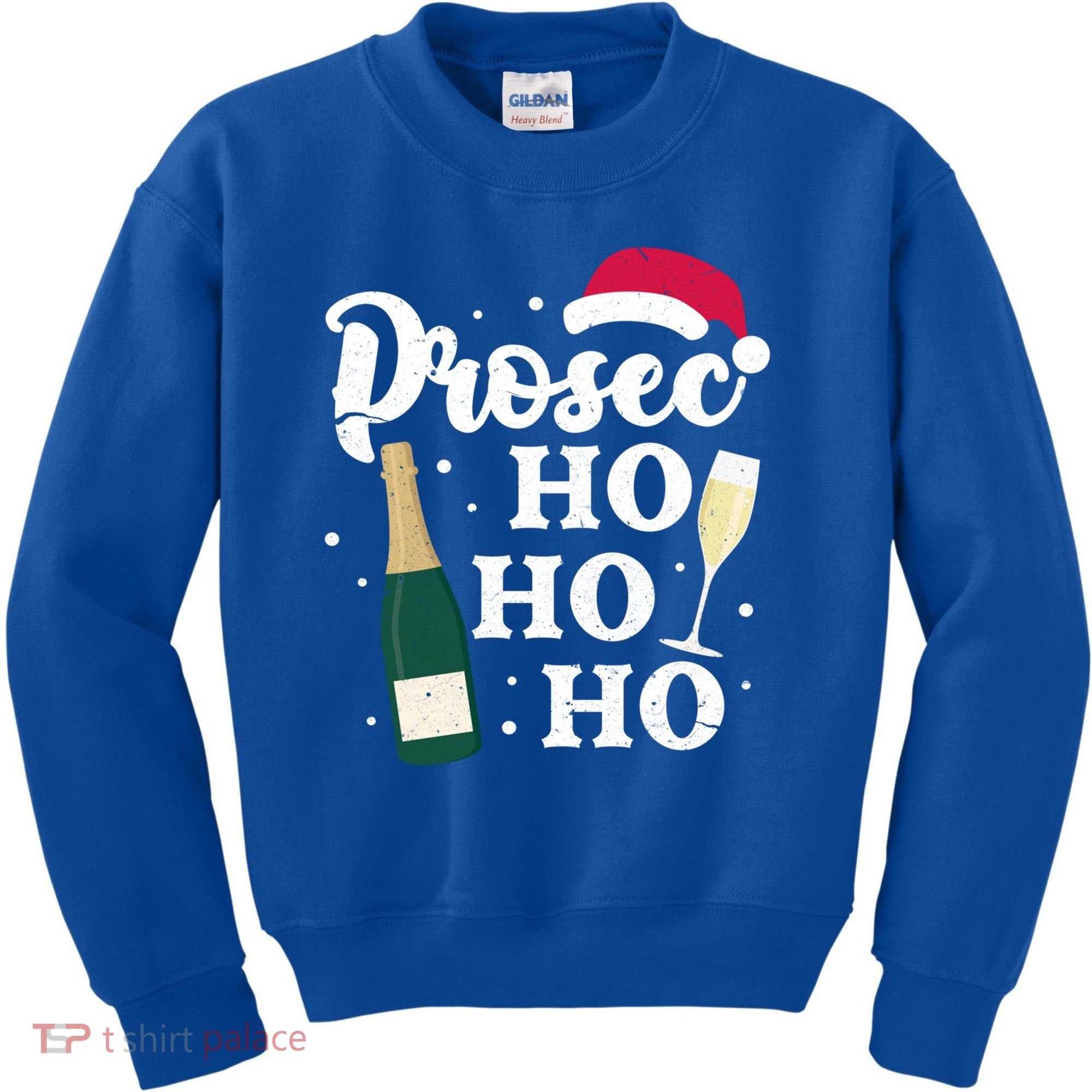 Prosec Ho Ho Ho Funny Presecco Christmas Vacation Meaningful Gift Kids Sweatshirt