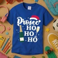 Prosec Ho Ho Ho Funny Presecco Christmas Vacation Meaningful Gift Kids T-Shirt thumb 3