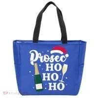 Prosec Ho Ho Ho Funny Presecco Christmas Vacation Meaningful Gift Tote Bag thumb 0