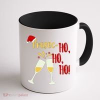 Prosec Ho Ho Ho Funny Wine Lover Christmas Celebration Coffee Mug thumb 1