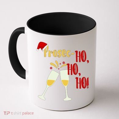 Prosec Ho Ho Ho Funny Wine Lover Christmas Celebration Coffee Mug