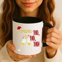 Prosec Ho Ho Ho Funny Wine Lover Christmas Celebration Coffee Mug thumb 3