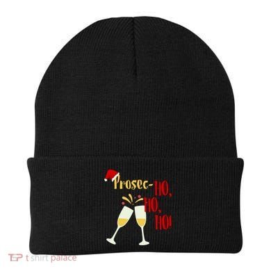 Prosec Ho Ho Ho Funny Wine Lover Christmas Celebration Beanie