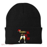 Prosec Ho Ho Ho Funny Wine Lover Christmas Celebration Beanie thumb 0