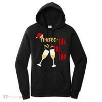 Prosec Ho Ho Ho Funny Wine Lover Christmas Celebration Women's Hoodie thumb 0
