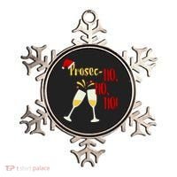 Prosec Ho Ho Ho Funny Wine Lover Christmas Celebration Ornament thumb 0