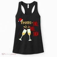 Prosec Ho Ho Ho Funny Wine Lover Christmas Celebration Women's Tank Top thumb 0