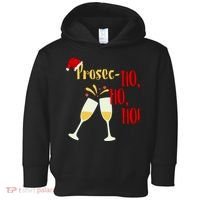 Prosec Ho Ho Ho Funny Wine Lover Christmas Celebration Toddler Hoodie thumb 0