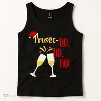 Prosec Ho Ho Ho Funny Wine Lover Christmas Celebration Tank Top thumb 2