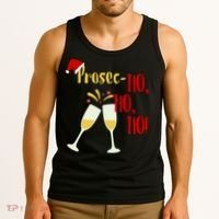 Prosec Ho Ho Ho Funny Wine Lover Christmas Celebration Tank Top thumb 3