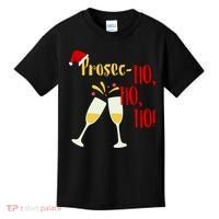 Prosec Ho Ho Ho Funny Wine Lover Christmas Celebration Kids T-Shirt thumb 0
