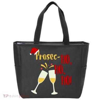 Prosec Ho Ho Ho Funny Wine Lover Christmas Celebration Tote Bag