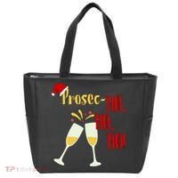 Prosec Ho Ho Ho Funny Wine Lover Christmas Celebration Tote Bag thumb 0
