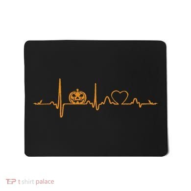 Pumpkin Heartbeat Halloween Mousepad