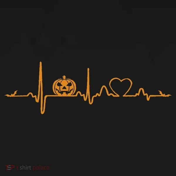 Pumpkin Heartbeat Halloween Toddler Hoodie