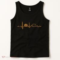 Pumpkin Heartbeat Halloween Tank Top thumb 2