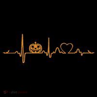 Pumpkin Heartbeat Halloween Women's T-Shirt thumb 6