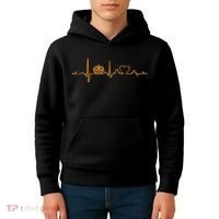 Pumpkin Heartbeat Halloween Kids Hoodie thumb 4
