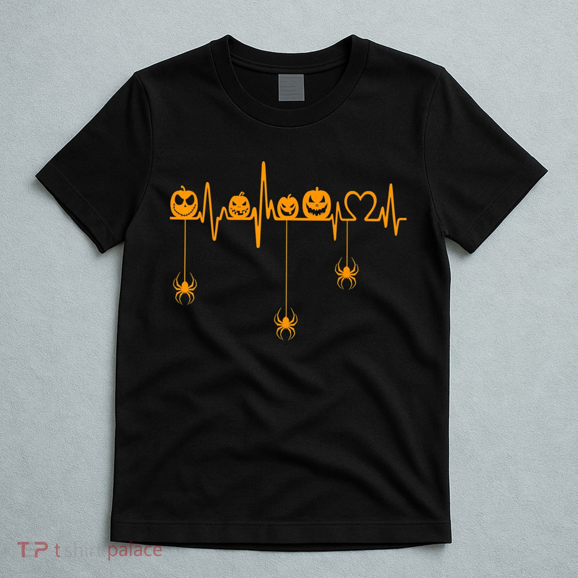 Pumpkin Heartbeat Halloween Lovers Nurse Pumpkin Heartbeat T-Shirt