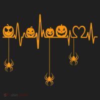Pumpkin Heartbeat Halloween Lovers Nurse Pumpkin Heartbeat Beanie thumb 2