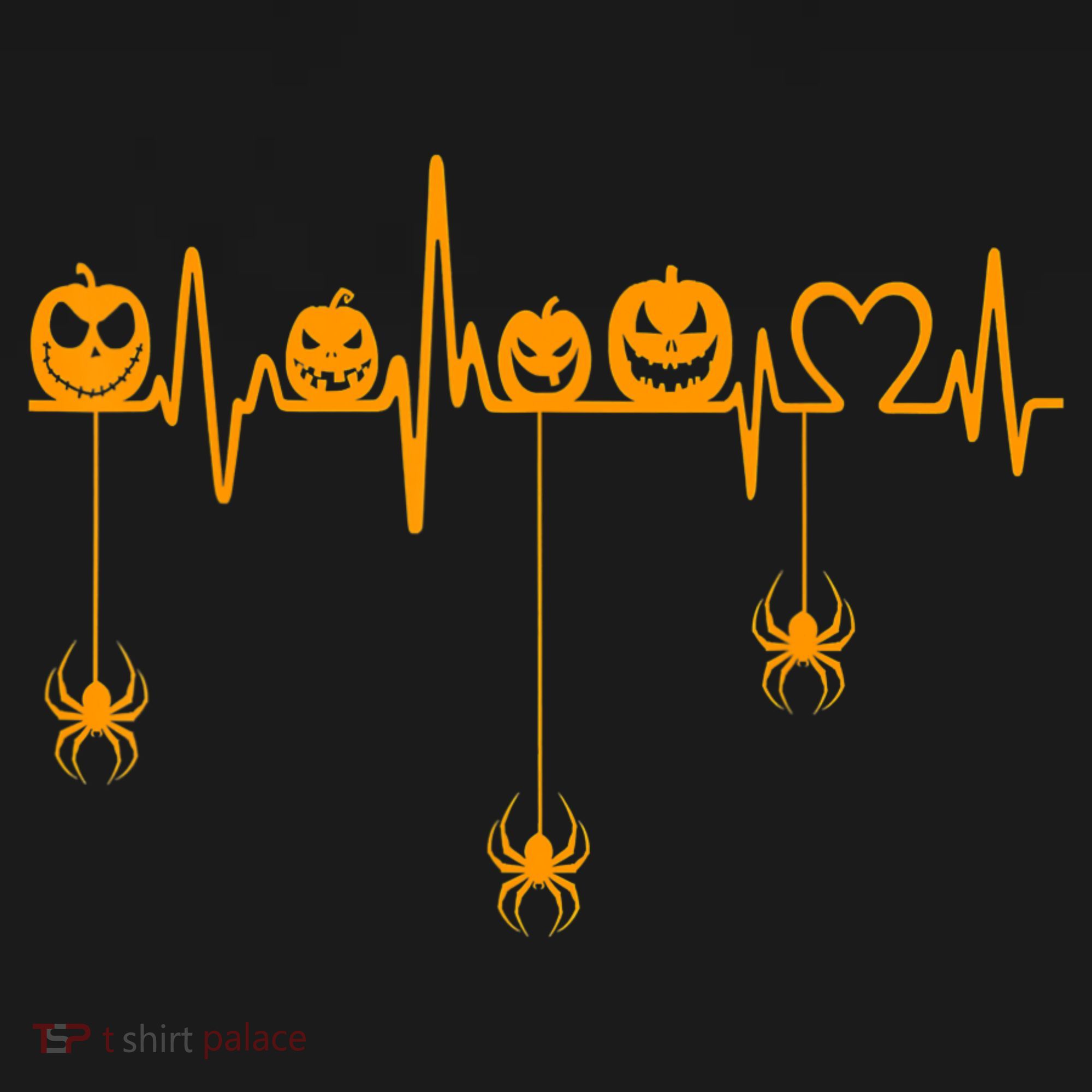 Pumpkin Heartbeat Halloween Lovers Nurse Pumpkin Heartbeat Women's Hoodie