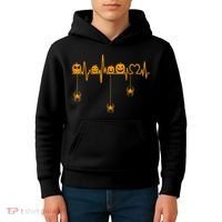 Pumpkin Heartbeat Halloween Lovers Nurse Pumpkin Heartbeat Kids Hoodie thumb 4