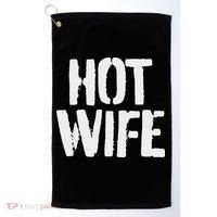 Punk Hotwife Hot Wife Enm Swinger Golf Towel thumb 0