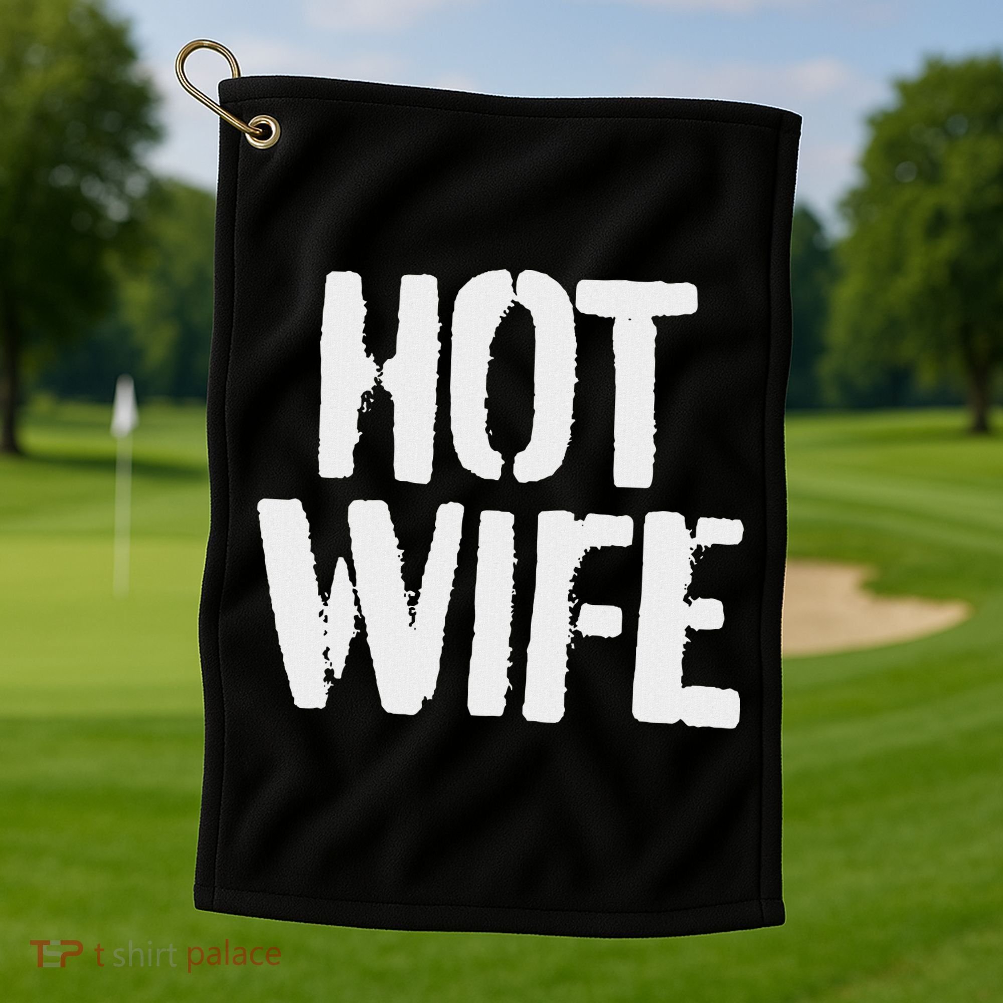 Punk Hotwife Hot Wife Enm Swinger Golf Towel