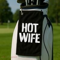 Punk Hotwife Hot Wife Enm Swinger Golf Towel thumb 2