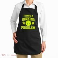 Pickleball Humor I Have A Dinking Problem Funny Apron thumb 2