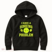Pickleball Humor I Have A Dinking Problem Funny Kids Hoodie thumb 0
