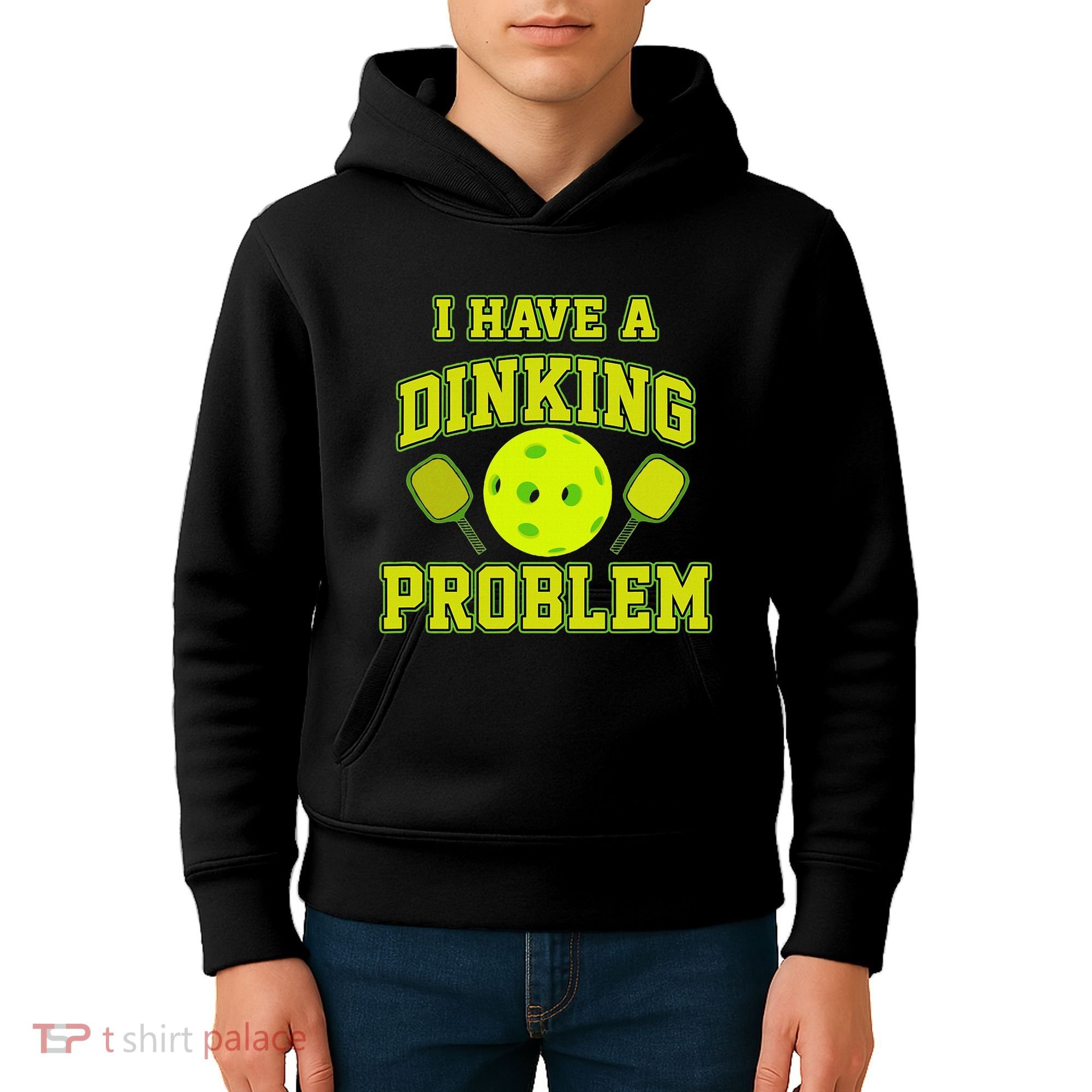 Pickleball Humor I Have A Dinking Problem Funny Kids Hoodie
