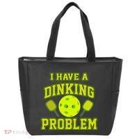 Pickleball Humor I Have A Dinking Problem Funny Tote Bag thumb 0