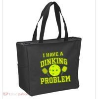 Pickleball Humor I Have A Dinking Problem Funny Tote Bag thumb 2