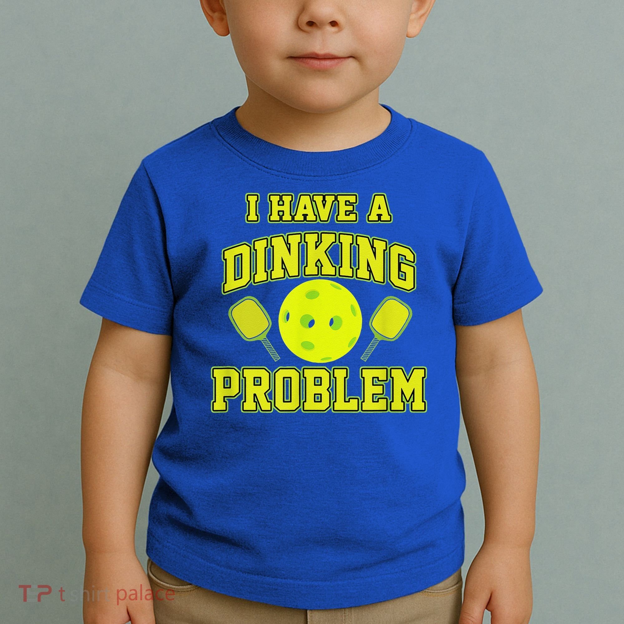 Pickleball Humor I Have A Dinking Problem Funny Toddler T-Shirt